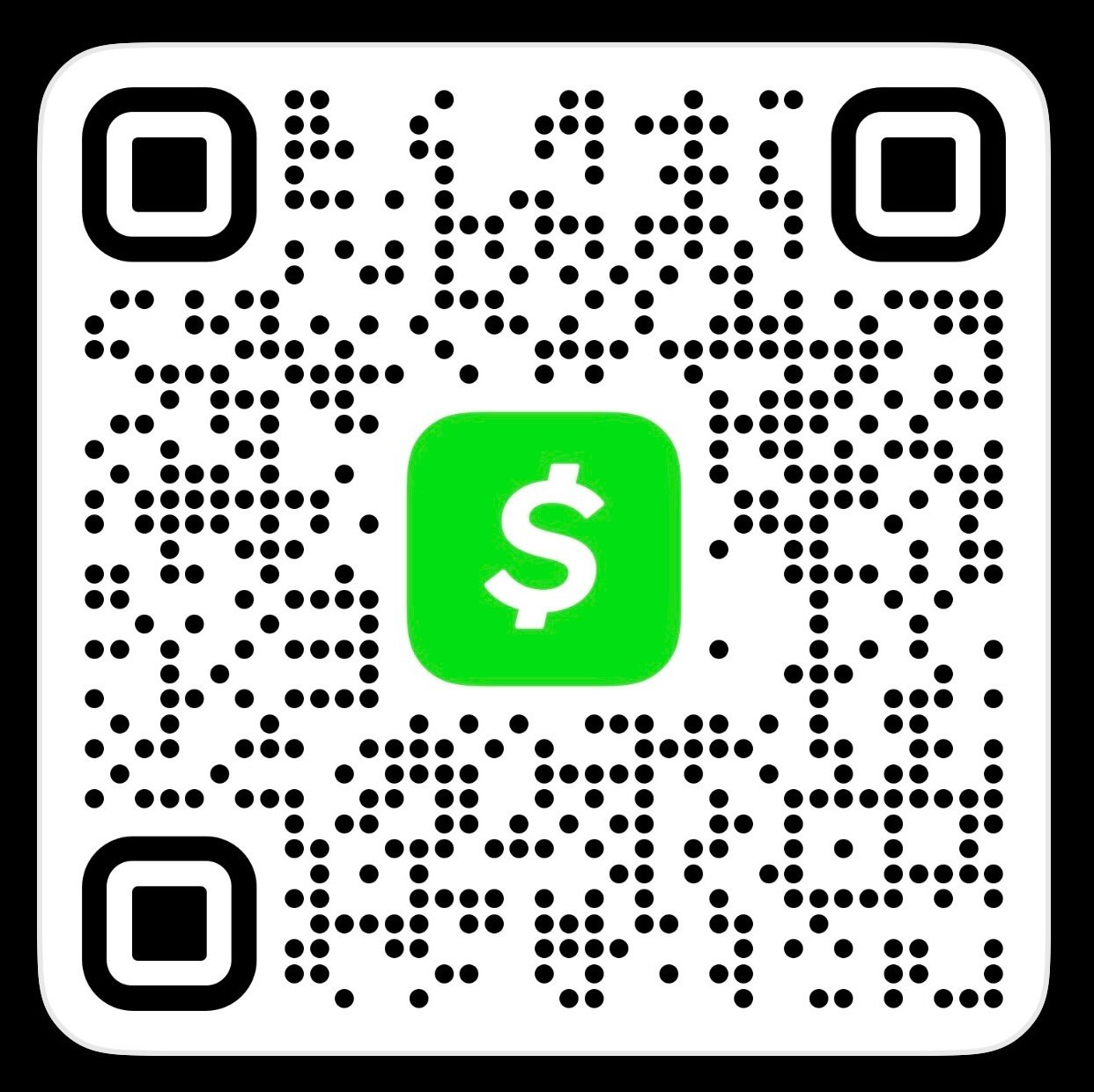 Cash App donation QR code